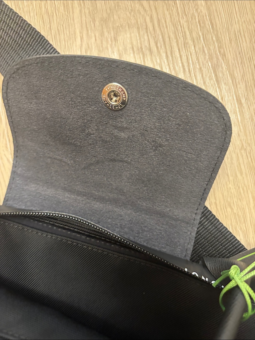 Longchamp new with tag Black Le Pliage Nylon Tote with Shoulder Strap - Picture 10 of 12